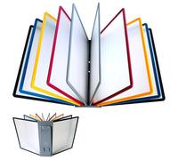 A4 Display Panel System with 10 Metal Folding Frames for Wall Mounting or as a Table Stand Ideal as a Wall Display Panel System for Warehouse, Workshop, Office or Display Board System Table for
