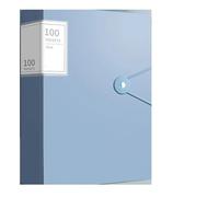 A4 Document Bag Organizer File Folder Large Capacity Waterproof Multifunctional Desktop Storage Contract Test Paper for School Work Office(Blue)