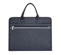 A4 Document Bag Portable File Organiser Tote Bag Waterproof Oxford Cloth Bag Art Folder Carry Case Zipper Portfolio Folder File Case Document Carrier iPad Files Storage Carrying Laptop Tote Pouch
