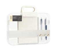 A4 Document Bag - Transparent File Folder with Large Capacity, Waterproof Portable Bag for Papers and Medical Files, Durable Document Storage for Work, School