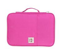 A4 Document Bags, Universal Portfolio Organizer, Water Proof Travel Gear Organizer Document File Bag Electronics Accessories Bag for Short-Term Business Trip (Rose red)