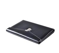 A4 Document File Folder with Lock Password Briefcase Organzier PU Leather Office Manager Bag For Documents