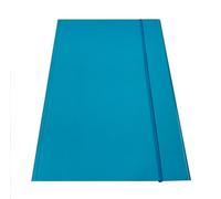 A4 Document Folder with Flat Round Elastic 6 Pack of 6 Rigid Cardboard Folders 600 g with Flaps and Rivets Folders with Elastic A4 for Office Document Folder