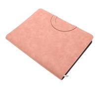 A4 Document Holder with Zipper, PU Organizer for Family Papers | Birth, Marriage and Passport Storage, Protects Papers from Wear, Pink Finish, Daily Use