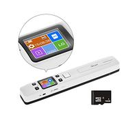 A4 Document Scanner, 1.8 inch Color Screen, Portable Scanner for Business Photo Picture Receipts in 1050DPI, Flat Scanning, JPG/PDF Format Selection, Included 16GB SD Card, Built-in 820mAh Rechargable