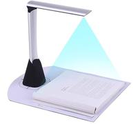 A4 Document Scanner, 5MP HD High-Speed Scanning, OCR Text Recognition, Instant Document Capture, Ideal for Presentations and Archiving, Scanner with Flip Design