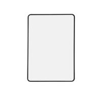 A4 Double Sided Magnetic Erasable MDF Plain Whiteboard with Black Border