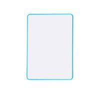 A4 Double Sided Magnetic Erasable MDF Plain Whiteboard with Blue Border