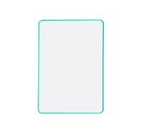 A4 Double Sided Magnetic Erasable MDF Plain Whiteboard with Cyan Border