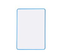 A4 Double Sided Magnetic Erasable MDF Plain Whiteboard with Dark Blue Border