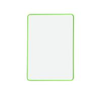 A4 Double Sided Magnetic Erasable MDF Plain Whiteboard with Green Border