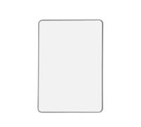 A4 Double Sided Magnetic Erasable MDF Plain Whiteboard with Grey Border