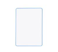 A4 Double Sided Magnetic Erasable MDF Plain Whiteboard with Light Blue Border