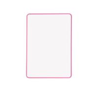 A4 Double Sided Magnetic Erasable MDF Plain Whiteboard with Pink Border
