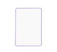 A4 Double Sided Magnetic Erasable MDF Plain Whiteboard with Purple Border