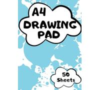 A4 Drawing Pad for Kids: Sketch Book for Children | 50 Plain White Paper Sheets | A4 Scrapbook | 100 Pages (50 Sheets) | Sketchbook A4 Paper