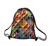 Drawstring Shoe Bag Backpack Schoolbag Adjustable Strap Length Waterproof A4 HQ