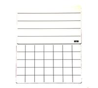 A4 Dry Wipe Board - Double Sided For Writing or Numbers - Single Board