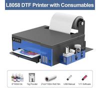 A4 DTF Printing Machine For DIY T-Shirt With XP600 Compatible Printhead And DTF Curing Oven(L8058 DTF SET 2)