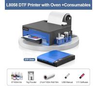 A4 DTF Printing Machine For DIY T-Shirt With XP600 Compatible Printhead And DTF Curing Oven(L8058 DTF SET 3)