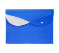 | A4 Dual Pocket | 2 Compartment Wallets File | Durable and Waterproof Envelope File with Snap Button Closure | Ideal for Documents, Reports & Stationery Use. (70 Pcs)