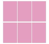A4 Dyslexia Overlays, 6PCS Pink Coloured Dyslexia Aids for Children, Highlight Strips Overlay for ADHD, Students Reducing Visual Stress