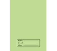 A4 Exercise Book Squared 12mm Green: Squares/Quad/Grid Ruled Paper Notebook School Maths Exercise Books 12mm (1.5cm) for Kids/ Children, 100 Pages A4, 90gsm