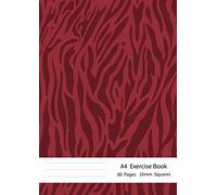 A4 Exercise Books Squared 10mm: A4 Maths Exercise Books Squared 10mm (1 cm) , Notebook for Mathematics (Math),Perfect for Schools, Business, Home, ... -Thick 90GSM Quality White Paper- Red Cover