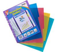 A4 Extra Wide Colour Coded 5 Part Presentation Filing Subject Dividers Index Tab