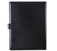 A4 Faux Leather Trapper Keeper Clipboard Case, 3 Ring Binder Padfolio with Secure Snap Closure