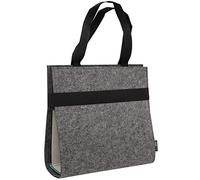 A4 Felt Lever Arch Folder Bag 31x34x9cm File Holder Organizer Student Case Grey