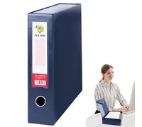 A4 File Case - Document Folder Expandable Document Holder | Waterproof Storage Box with Integrated Lid for Projects & Archives | Organizer Documents - Agency Office