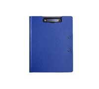A4 File Folder Clipboard Writing Pad Memo Clip Board Double Clips Organizer School Office Stationary(Blue)