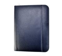 A4 File Folder for Personal, Executive, Professionals,Folio Writing Pad Business Presentation Folder Portfolio - Blue