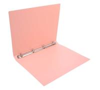 A4 File Folder Pp Metal Ring Document Organizer Folder Pink