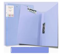 A4 File Folder Report Cover, Clamp Binder folders | Without Rings Office Project Folder for Letter Size or A4 Size,Blue-Double Clips