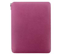 A4 Finsbury Zip Folio - raspberry