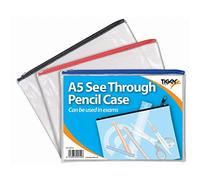 See Through Pencil Case 245 x 160mm (12 Pack)