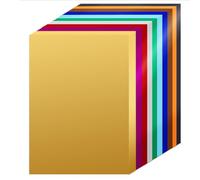 A4 Foil Mirror Card, Mixed Colours Metallic Card for DIY Shimmering Paper Reflective Sheet for Material Sparkling Gift Wrapping Craftwork Scrapbooking - 250gsm (10 Colours) (One Size, 80, Count)