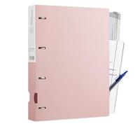 A4 Folder - 4-Hole Document Folder Project Organizer | 4 Holes D-clamp,Refillable Binder Project Folders Envelope Folder A4 Folder for School