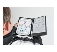A4 Football Coach Tactics Folder - Game Planning Notepad & Magnetic Pitch Board