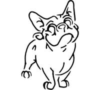 A4 'French Bulldog' Wall Stencil/Template (WS00003245)