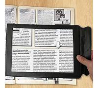 A4 Full Page Reading Magnifier 3X Handheld Reading Aid Plastic Rectangular Magnifying Portable Large Sheet Magnifier Reading Aid Lens for Seniors,Low Vision,Reading Books and Pages,Sewing Crafts