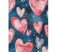 A4 full size 'writing in' book inspired by home ed: Heart design cover with Large (A4 size) doodle/draw,label and writing line inserts