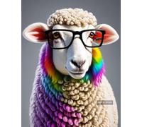 A4 Funny Sheep Poster Vintage Style Wall Print with Adorable and Playful Lamb Character for Nursery Playroom or Rustic Animal Themed Interior Decor