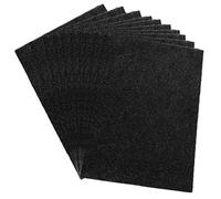 A4 Glitter Card Stock Black Craft Foam Sheets Board Shiny Sparkle Easy Cut Craft Foam Pads Card Making Supplies Embellishments Scrapbooking 5 Pack