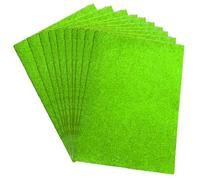 A4 Glitter Card Stock Green Craft Foam Sheets Board Shiny Sparkle Easy Cut Craft Foam Pads Card Making Supplies Embellishments Scrapbooking 5 Pack