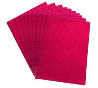A4 Glitter Card Stock Hot-Pink Craft Foam Sheets Board Shiny Sparkle Easy Cut Craft Foam Pads Card Making Supplies Embellishments Scrapbooking 5 Pack