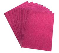 A4 Glitter Card Stock Pink Craft Foam Sheets Board Shiny Sparkle Easy Cut Craft Foam Pads Card Making Supplies Embellishments Scrapbooking 5 Pack