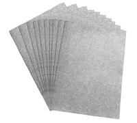 A4 Glitter Card Stock Silver Craft Foam Sheets Board Shiny Sparkle Easy Cut Craft Foam Pads Card Making Supplies Embellishments Scrapbooking 5 Pack